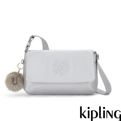 Kipling (網路獨家款)霧光銀斜背肩背兩用包-GIPSIE