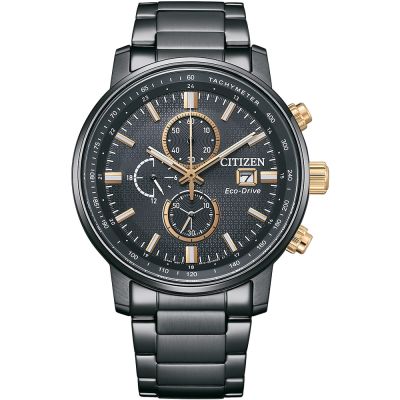 CITIZEN 星辰 亞洲限定 光動能計時手錶 43MM （黑CA0846-81E）