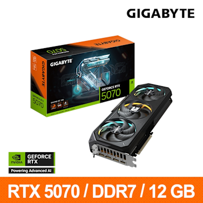 技嘉GIGABYTE GeForce RTX5070 GAMING OC 12G 顯示卡 RTX 5070