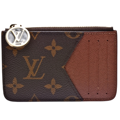 LV Louis Vuitton路易威登 M81880 經典Romy系列Monogram雙層名片夾