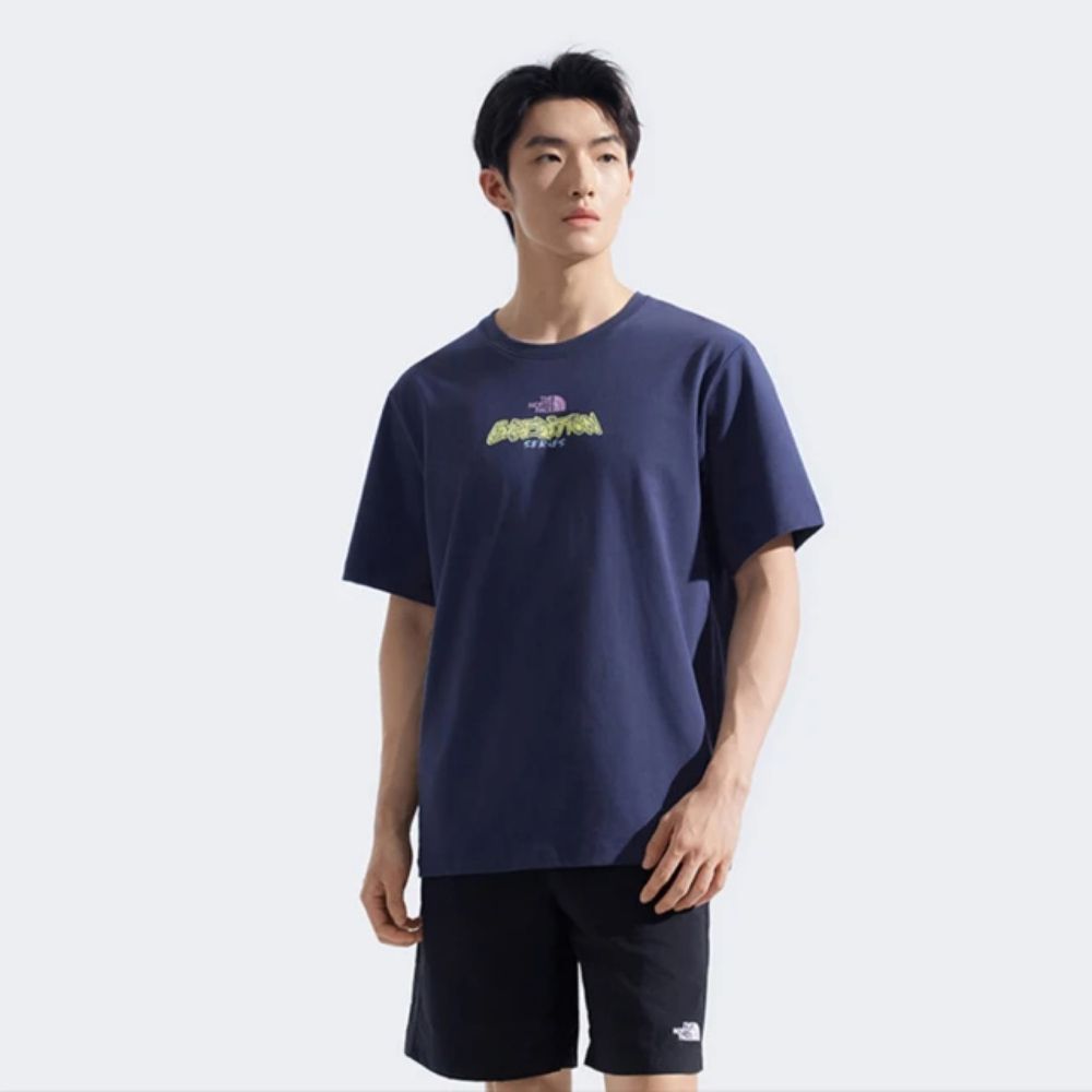 The North Face 北臉 短袖上衣 男 女 中性 藍 NF0A8F088K2