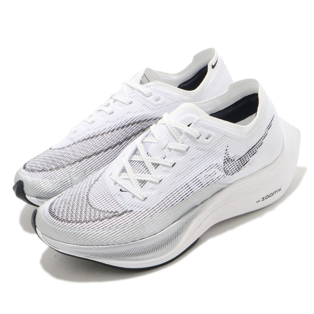 Nike 慢跑鞋Vaporfly Next% 2 女鞋ZoomX 氣墊舒適避震路跑運動白銀