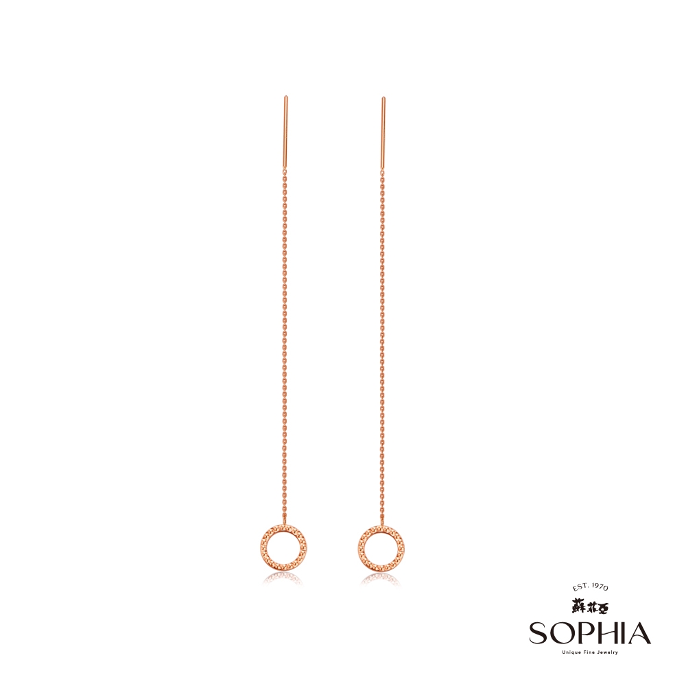 SOPHIA 蘇菲亞珠寶 - 安琪拉18K玫瑰金  K金耳環