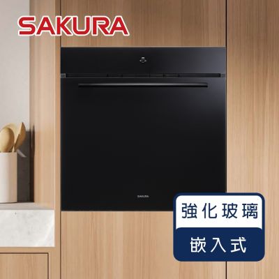 SAKURA櫻花牌 櫻花牌 E3621A 嵌入式電器收納櫃 橫流扇設計 隱藏出風口 強化玻璃下掀門板 不鏽鋼平拉式托盤 炊飯器