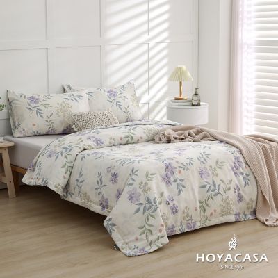 HOYACASA 60支天絲枕套床包三件組- 晴榆(雙人)