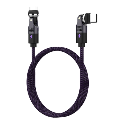ENERGY FORT Type-C to Type-C 540° 旋轉數據線(240W)(1.2M)