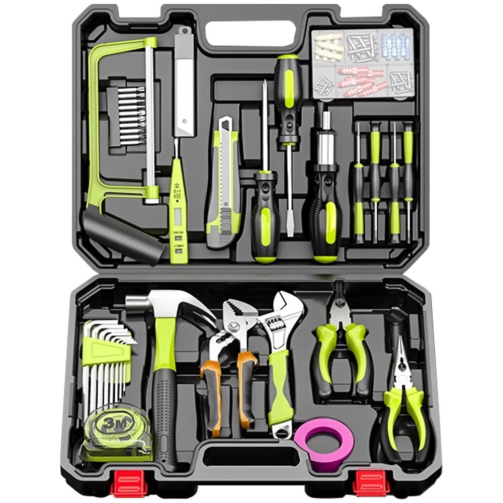 芝浦工具箱套裝家用多功能五金電工木工車載維修電鉆電動工具箱全套