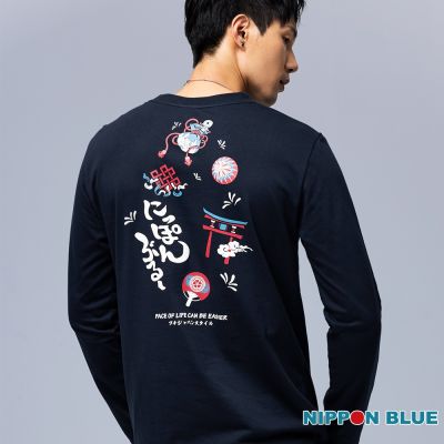 日本藍 BLUE WAY – 輕日本緣起物薄長TEE