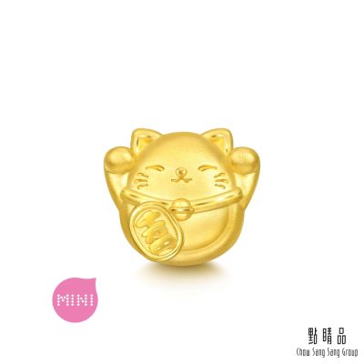 點睛品 Charme Mini 萬歲招財貓 黃金串珠