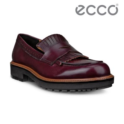 ECCO METROPOLE OSLO W 都會奧斯陸系列套入式正裝樂福鞋 女鞋 暗寶石紅