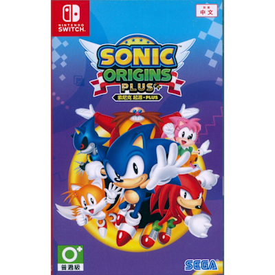 索尼克 起源 PLUS SONIC ORIGINS PLUS - NS SWITCH 中英日文亞版