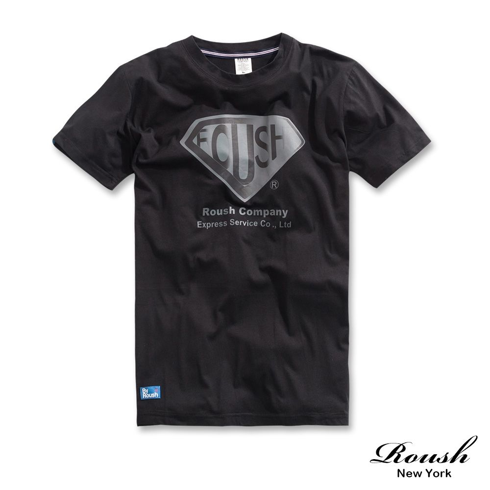 Roush ROUSH超人logo美式短TEE(2611005) (黑)