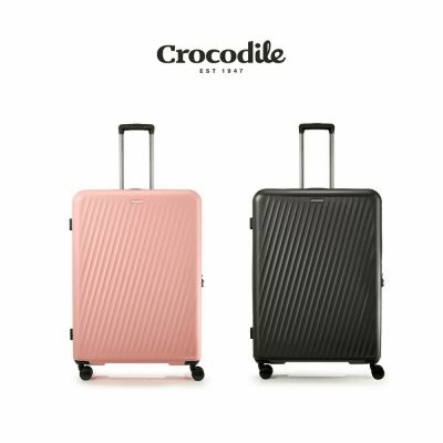 Crocodile 鱷魚皮件 24吋 PC行李箱 可擴充旅行箱 TSA海關鎖 耐用靜音輪-0111-08624