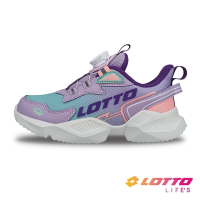 【LOTTO 義大利】童鞋 METEOR RIDE 輕量跑鞋(薰衣紫-LT5AKR9477)