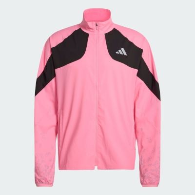 Adidas 愛迪達 Adizero T Jkt M KC1237 男 外套 夾克 運動外套 休閒穿搭 粉紅 亞版