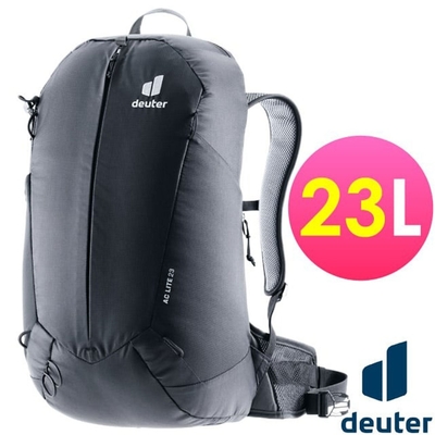 【Deuter】新 AC Lite 透氣排汗網架直立式登山背包23L (熱賣款) 3420324 黑