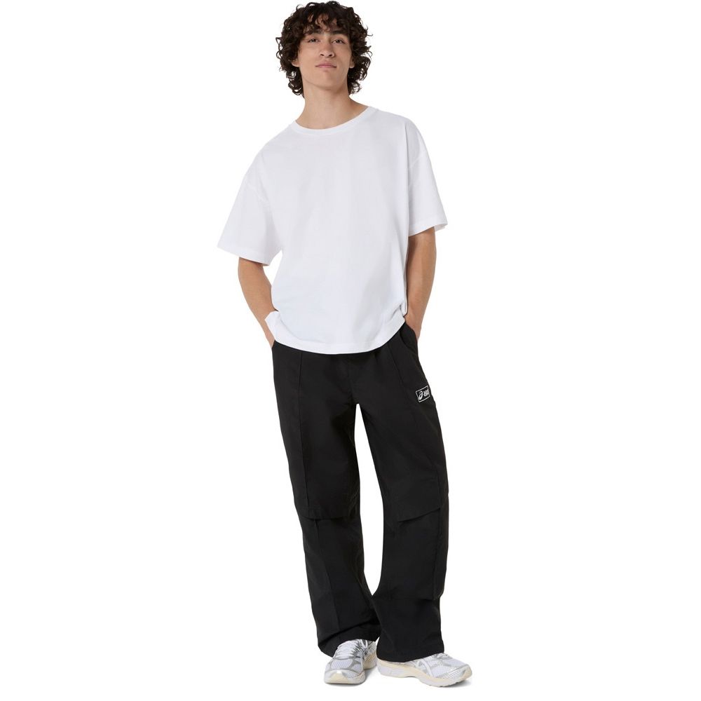 asics 亞瑟士 短袖上衣 男 女 中性 白 2203A349-100