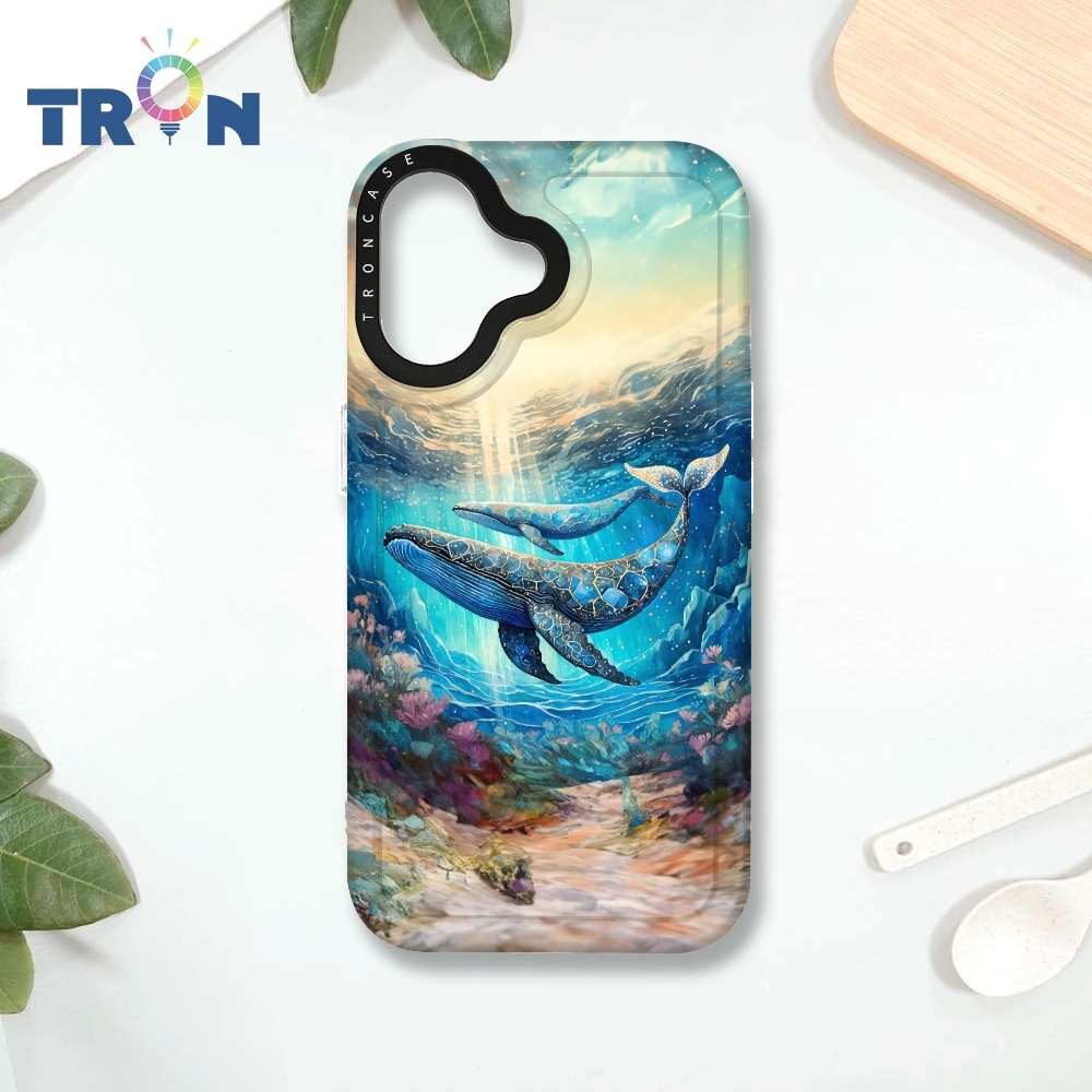 TRON IPHONE 16 大海土豪鯨魚系列 MAGSAFE 磁吸 防摔 太空殼 透白 手機殼