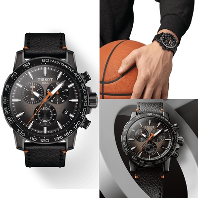 TISSOT 天梭 官方授權 SUPERSPORT 超級籃球運動計時腕錶-T1256173608100/45.5mm 聖誕節 禮物