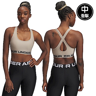 【UNDER ARMOUR】UA 女 Crossback 中衝擊運動內衣 1376437-203