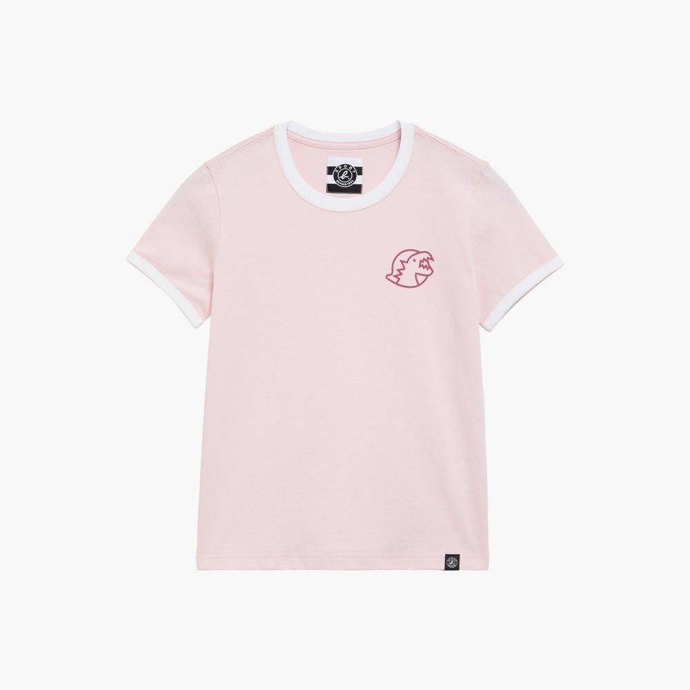 agnes b.Sport b. 女裝 恐龍logo造型T恤 多款 (恐龍圖案(粉))