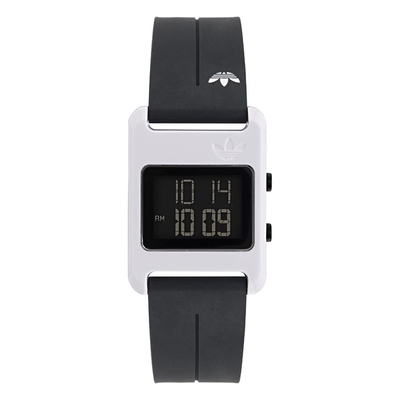 ADIDAS 愛迪達  RETRO POP DIGITAL 復古懷舊流行電子錶款_AOST23567_黑X白_31mm