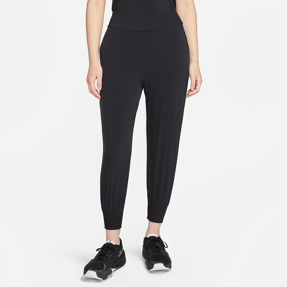 NIKE 長褲女款運動褲AS W NK DF BLISS MR 7/8 JOGGER 黑DV9454-010