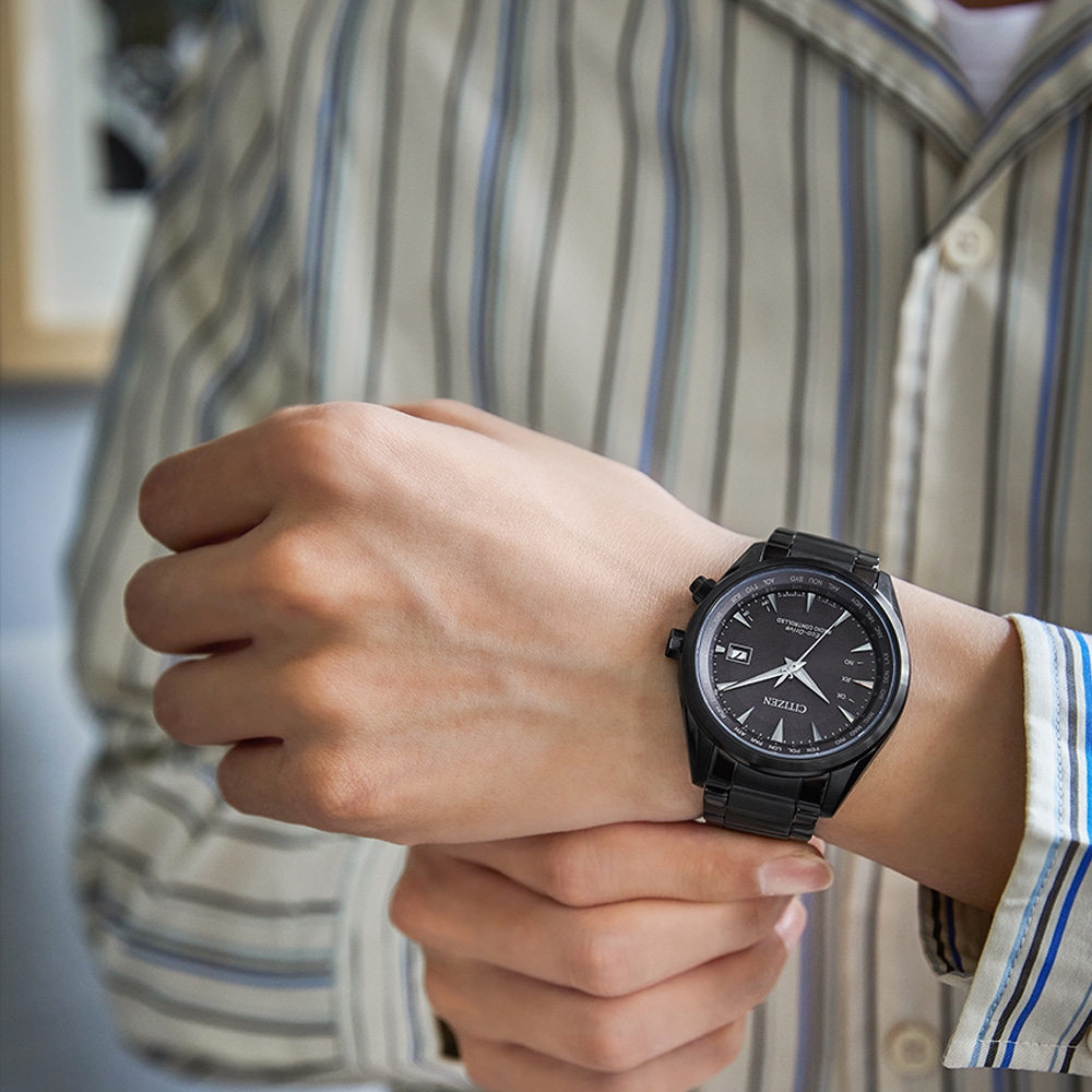 CITIZEN 星辰錶 萬年曆錶 光動能錶 電波錶 男錶 手錶 聖誕節 禮物-43mm CB0275-83E