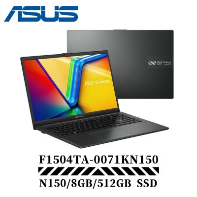 ASUS華碩 ASUS 華碩 Vivobook GO 15 F1504TA-0071KN150 15吋 輕巧筆電(N150/16G/8G/512G/混成黑)