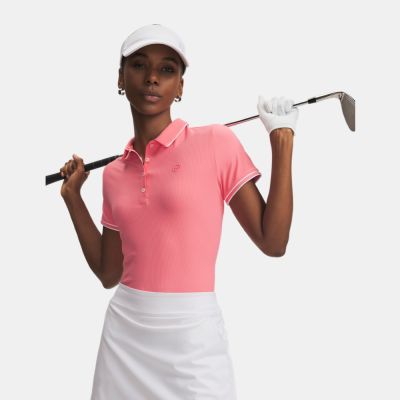 【UNDER ARMOUR】UA 女 Drive Chill 短POLO 6009835-600