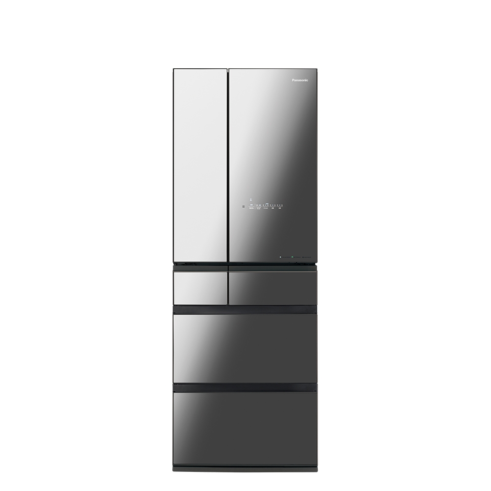 Panasonic國際牌  520公升無邊框玻璃六門變頻冰箱鑽石黑NR-F521HX-X1