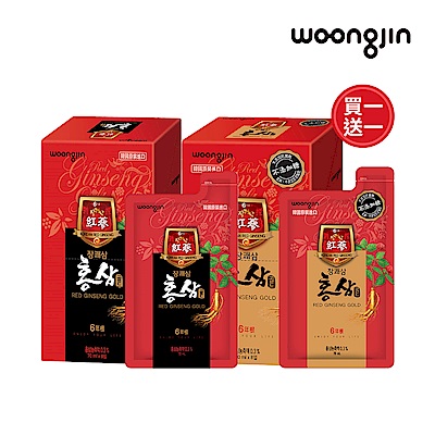 韓國熊津 任選-紅蔘飲x8入(70ml/入)x2