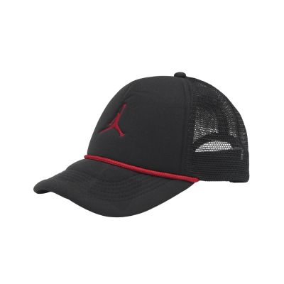 Nike 棒球帽 Jordan Rise Cap 大童 卡車帽 黑 童帽 JD2433026GS-002