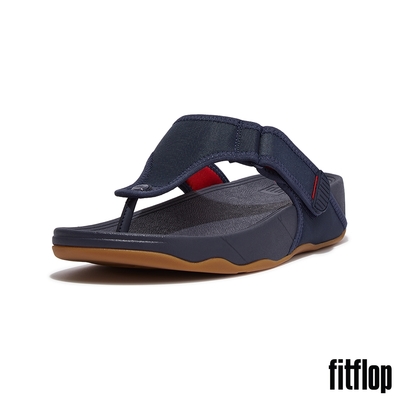 【FitFlop】TRAKK II 調整式防水夾腳涼鞋-男(午夜藍)