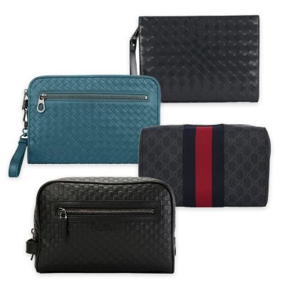 【GUCCI古馳 x BOTTEGA VENETA 寶緹嘉】經典編織掛腕/織帶手拿包(顏色任選)