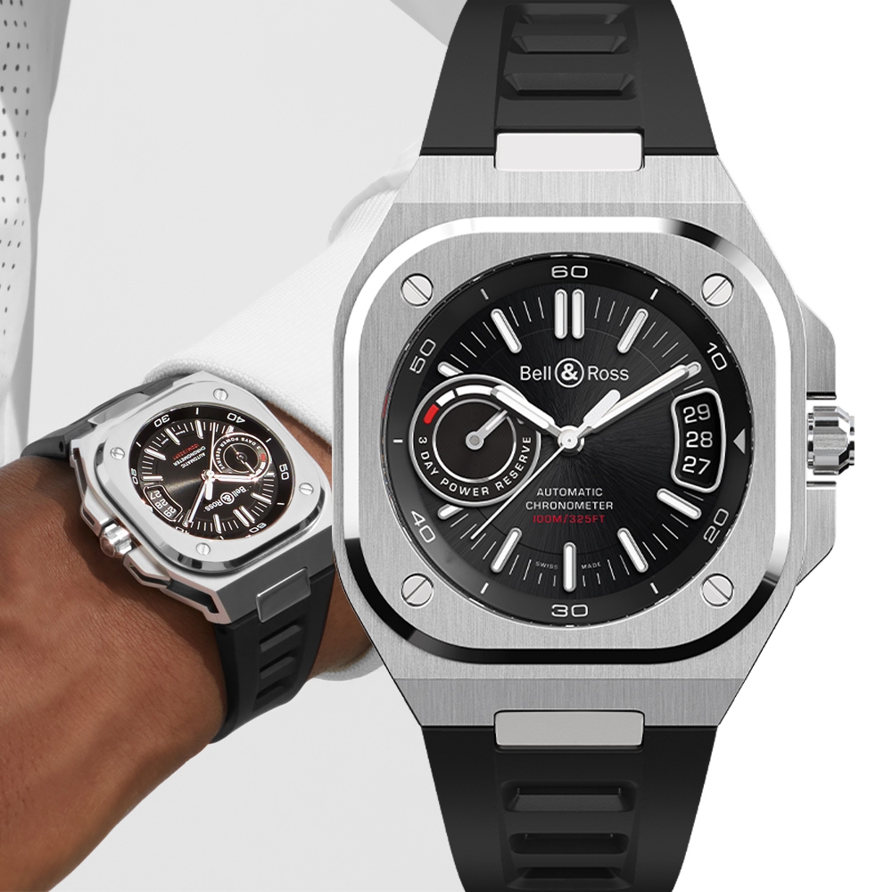Bell & Ross BR-X5 機械腕錶-41mm BRX5R-BL-ST/SRB