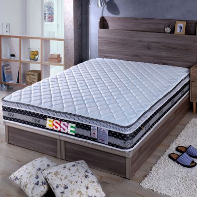 ESSE御喜名床 釋壓中空紗三線2.3護背硬式床墊-5X6.2尺(雙人)