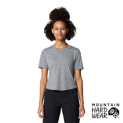 【Mountain Hardwear】Sunblocker Short Sleeve W 防曬短版短袖排汗衣 女款 深風暴灰 #2067781