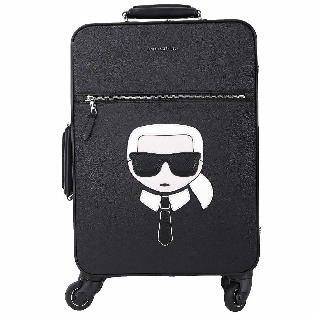 KARL LAGERFELD K/IKONIK 卡爾 Q版老佛爺行李箱(黑色)