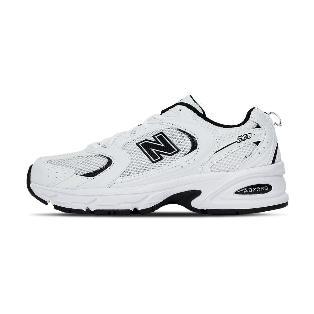 New Balance NB 530 男鞋 女鞋 白黑色 透氣 輕量 緩震 D楦 休閒 老爹鞋 慢跑鞋 MR530EWB