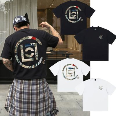 CLOT CLOTTEE 經典圓框 小雛菊 中國風絲綢印花 品牌 Logo 潮牌厚磅短袖 T 恤