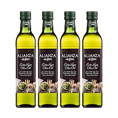 ALIANZA 西班牙原裝進口特級冷壓初榨橄欖油500mlx4入| 橄欖油/葡萄籽油