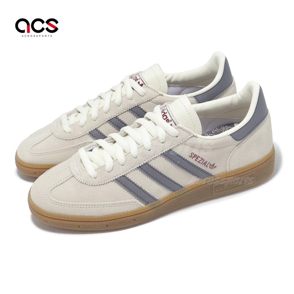 adidas 休閒鞋 Handball Spezial 男鞋 女鞋 米 灰 膠底 德訓鞋 麂皮 復古 愛迪達 HQ5130