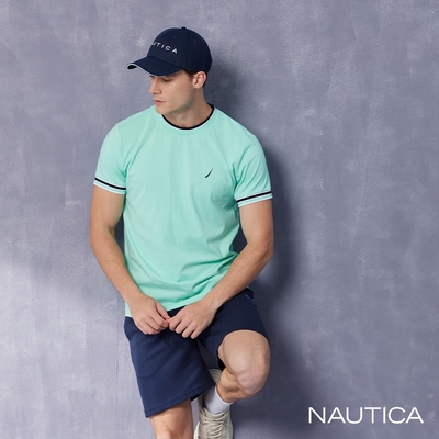 Nautica袖口跳色拼接T恤