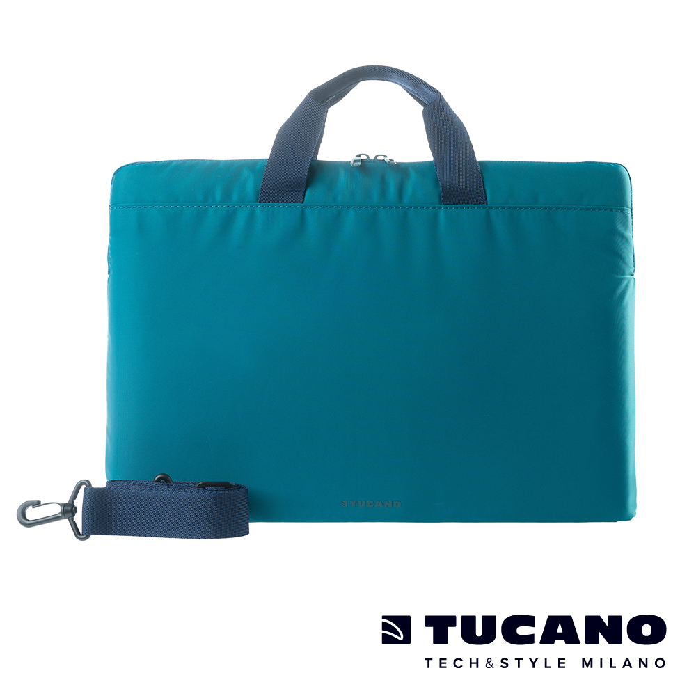 TUCANO MINILUX 極簡輕便可側背尼龍手提內袋 15.6吋（適用16吋） 藍