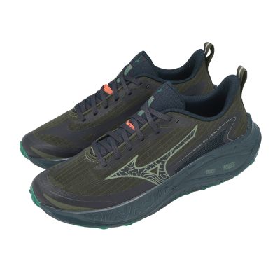 Mizuno 美津濃 越野跑鞋 Neo Lumina GTX 男鞋 綠 防水 厚底 緩震 戶外 J1GJ2659-51