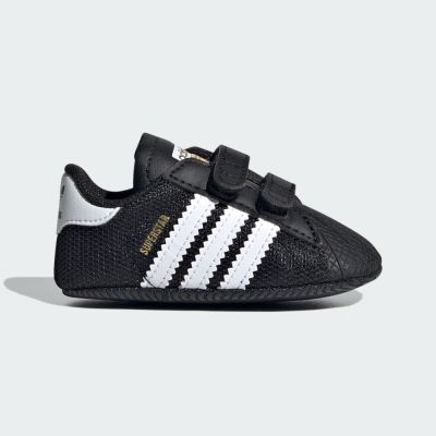 Adidas 愛迪達 Superstar Crib [JH9971] 小童 運動休閒鞋 魔鬼氈 舒適 黑 白