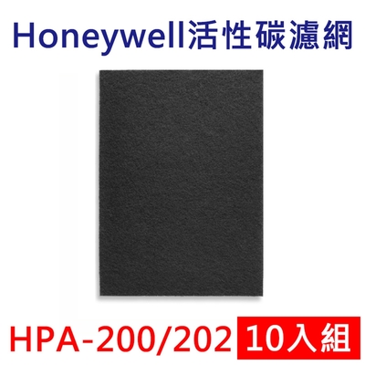 美國Honeywell HPA-200/202APTW 空氣清淨機 活性碳濾網(副廠)-10入組