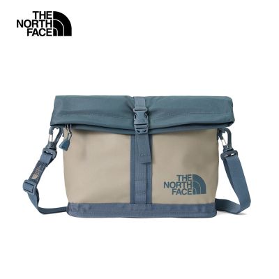 【The North Face 官方旗艦】北面男女款灰色DWR防潑水休閒斜背包｜8BK6L45