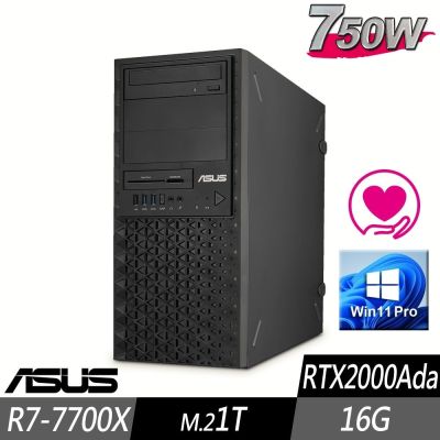 ASUS華碩 ASUS 華碩 ExpertCenter 工作站 R7-7700X/16G/M.2-1TB/RTX2000Ada/750W/W11P